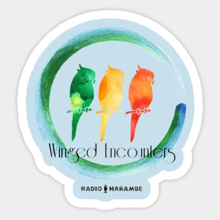 Winged Encounters Sticker